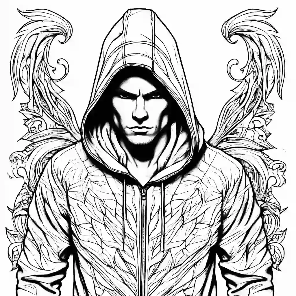 Hoodies coloring pages